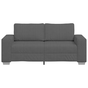 Loveseat soffa mörkgrå 140 cm manchestertyg