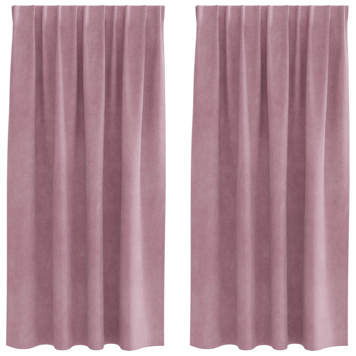 Gardiner 2 st Mörkrosa 140 x 175 cm Sammet