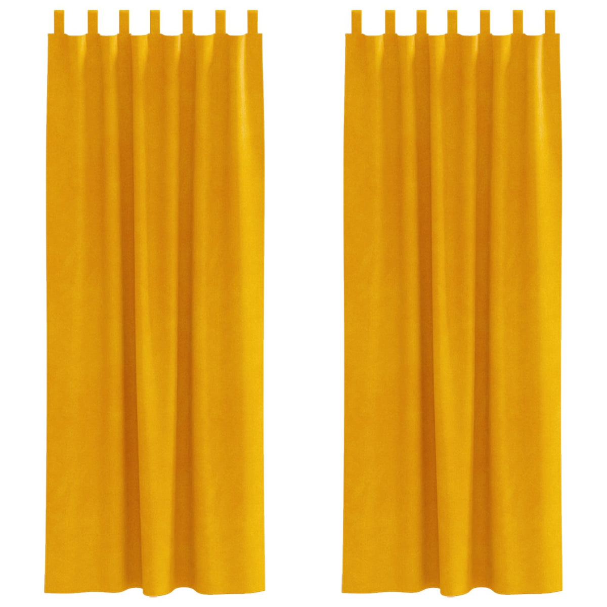 Gardiner 2 st Senapsgul 140 x 245 cm Sammet