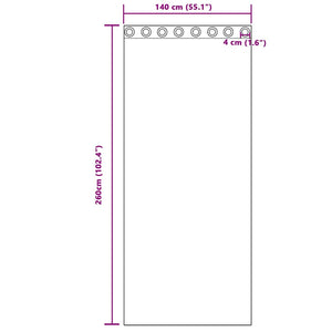 Mörkläggningsgardiner med Ringar Mörkblå Polyester