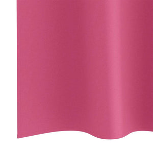 Mörkläggningsgardiner med Ringar Klart Pink Polyester