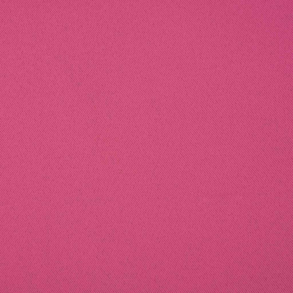 Mörkläggningsgardiner med Ringar 2 pcs Klart Pink 140 x 140 cm