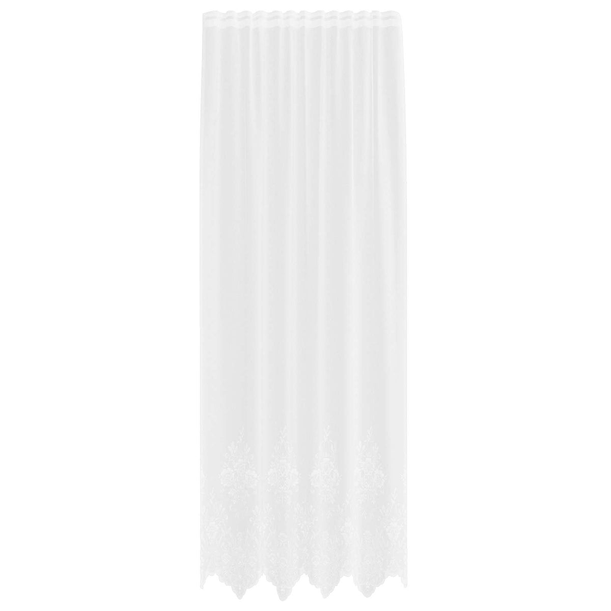 Spetsgardin Vit 260 x 150 cm Polyester