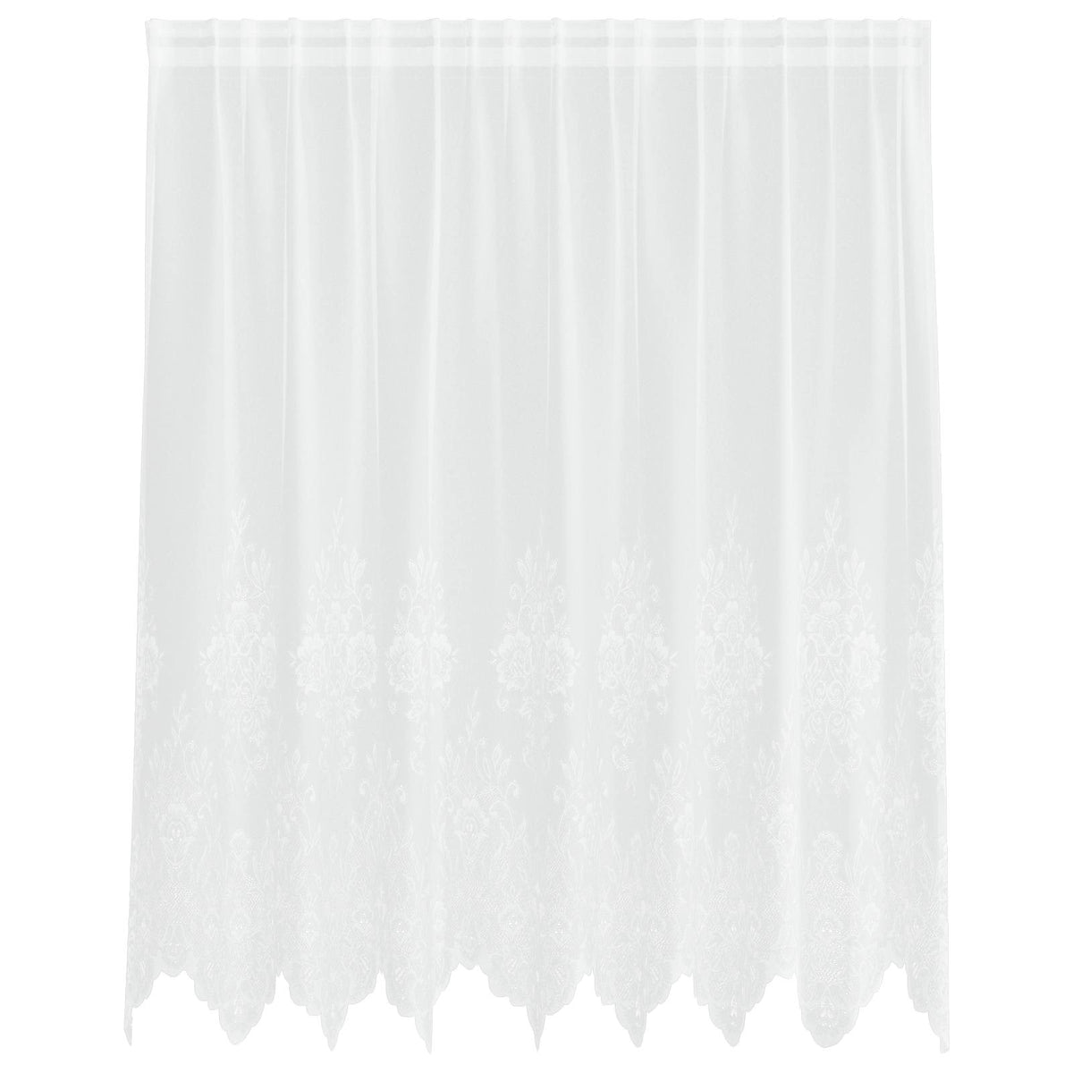 Spetsgardin Vit 180 x 200 cm Polyester