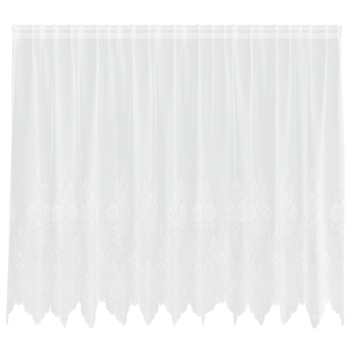 Spetsgardin Vit 160 x 300 cm Polyester