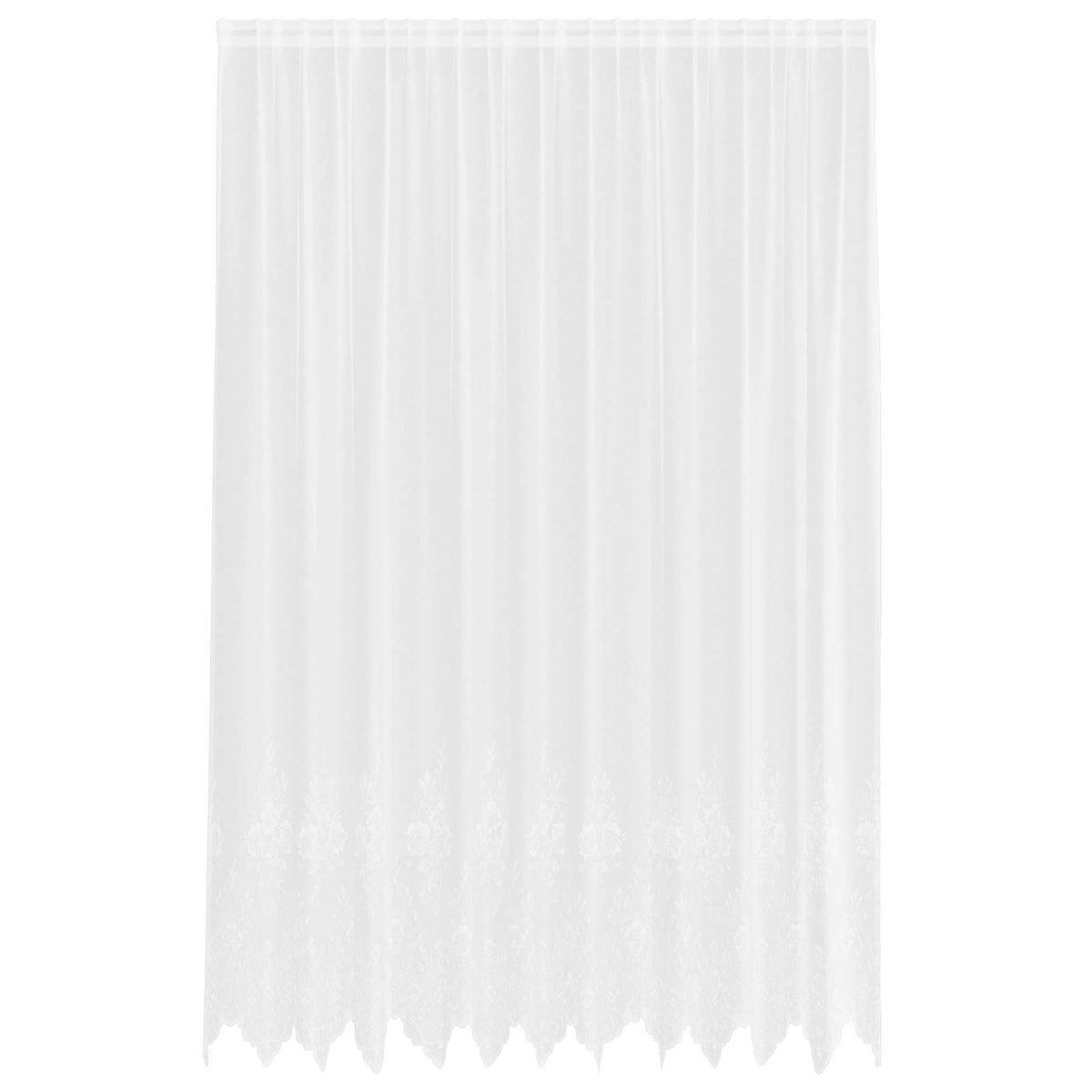 Spetsgardin Vit 300 x 300 cm Polyester