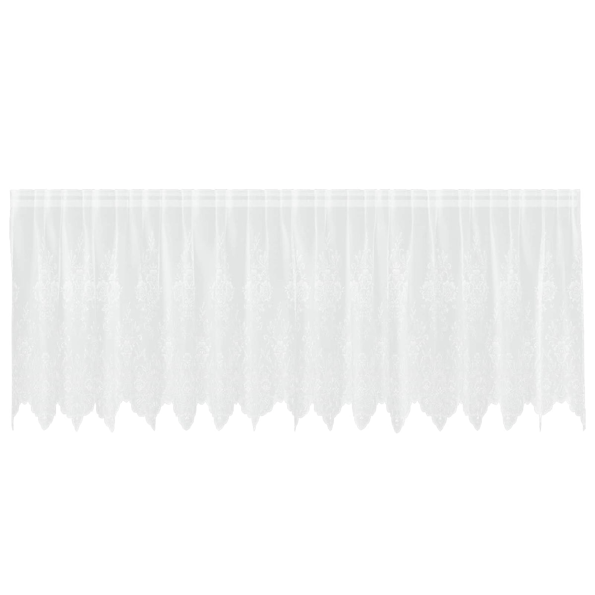 Spetsgardin Vit 80 x 400 cm Polyester