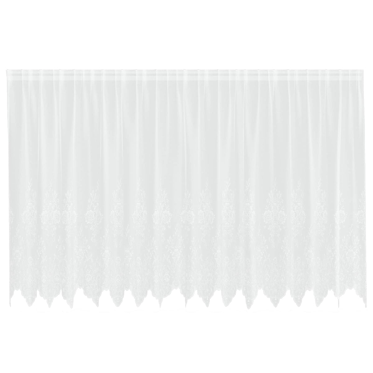 Spetsgardin Vit 160 x 400 cm Polyester