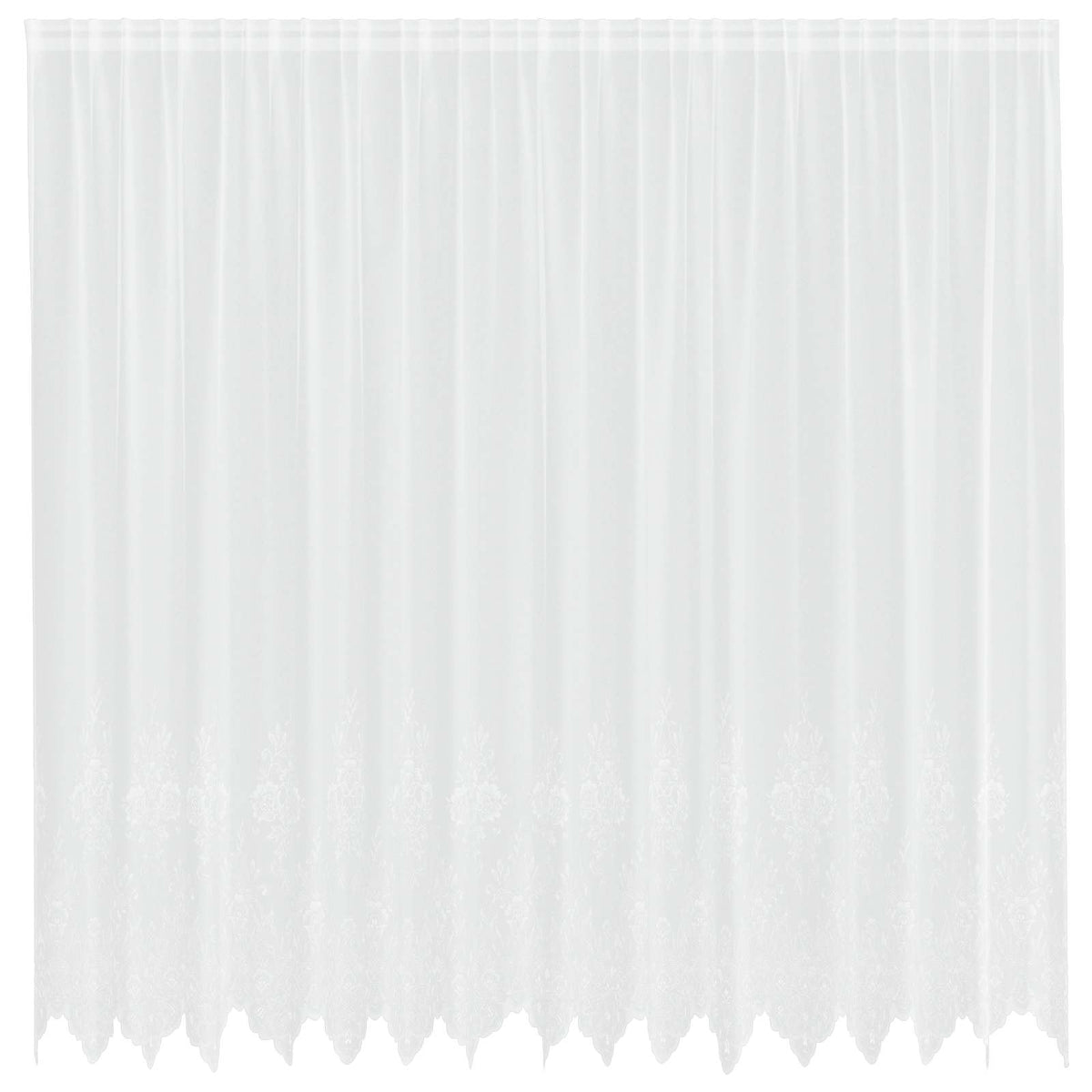 Spetsgardin Vit 240 x 400 cm Polyester