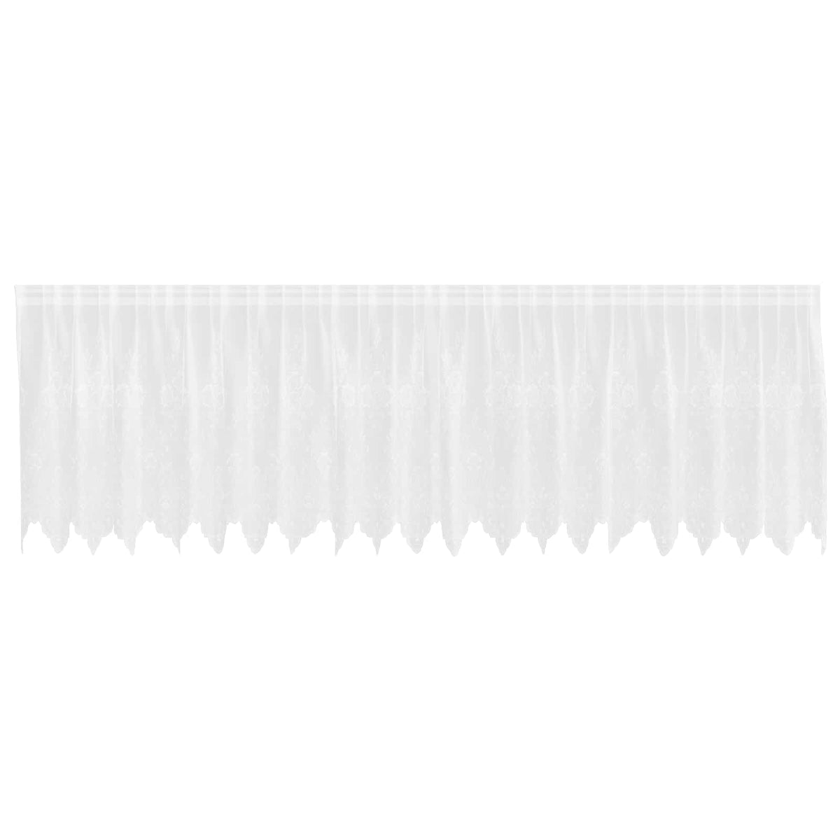 Spetsgardin Vit 120 x 500 cm Polyester