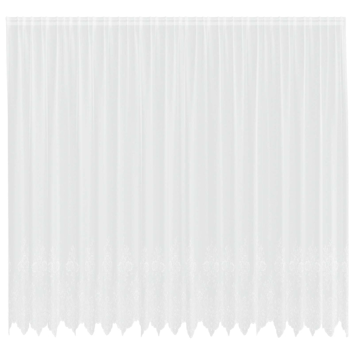 Spetsgardin Vit 280 x 500 cm Polyester