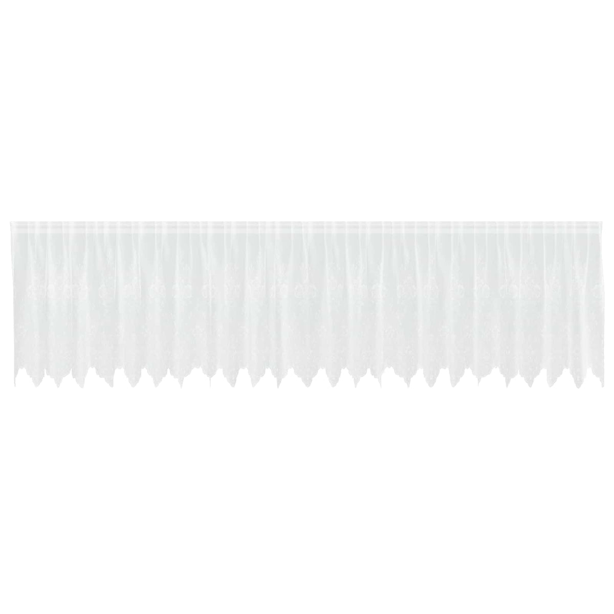 Spetsgardin Vit 100 x 600 cm Polyester