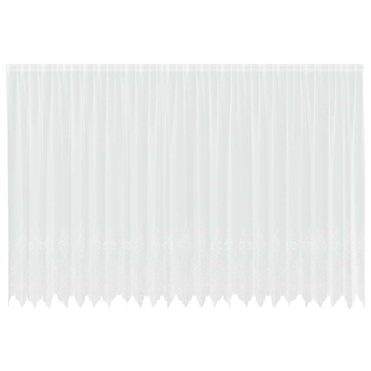 Spetsgardin Vit 240 x 600 cm Polyester