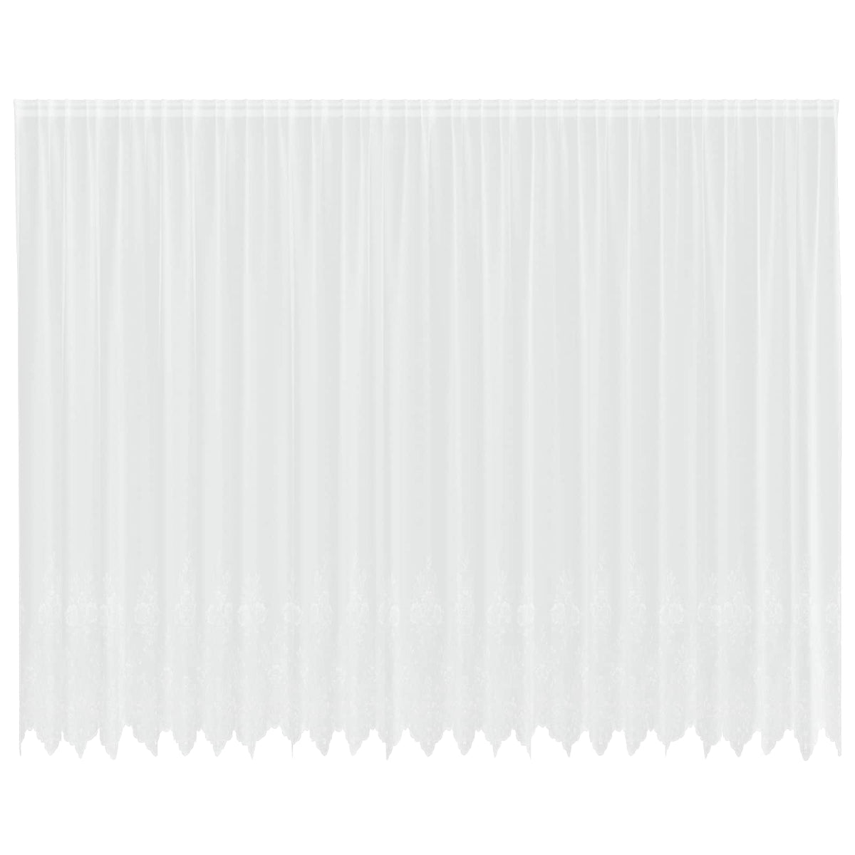 Spetsgardin Vit 260 x 600 cm Polyester