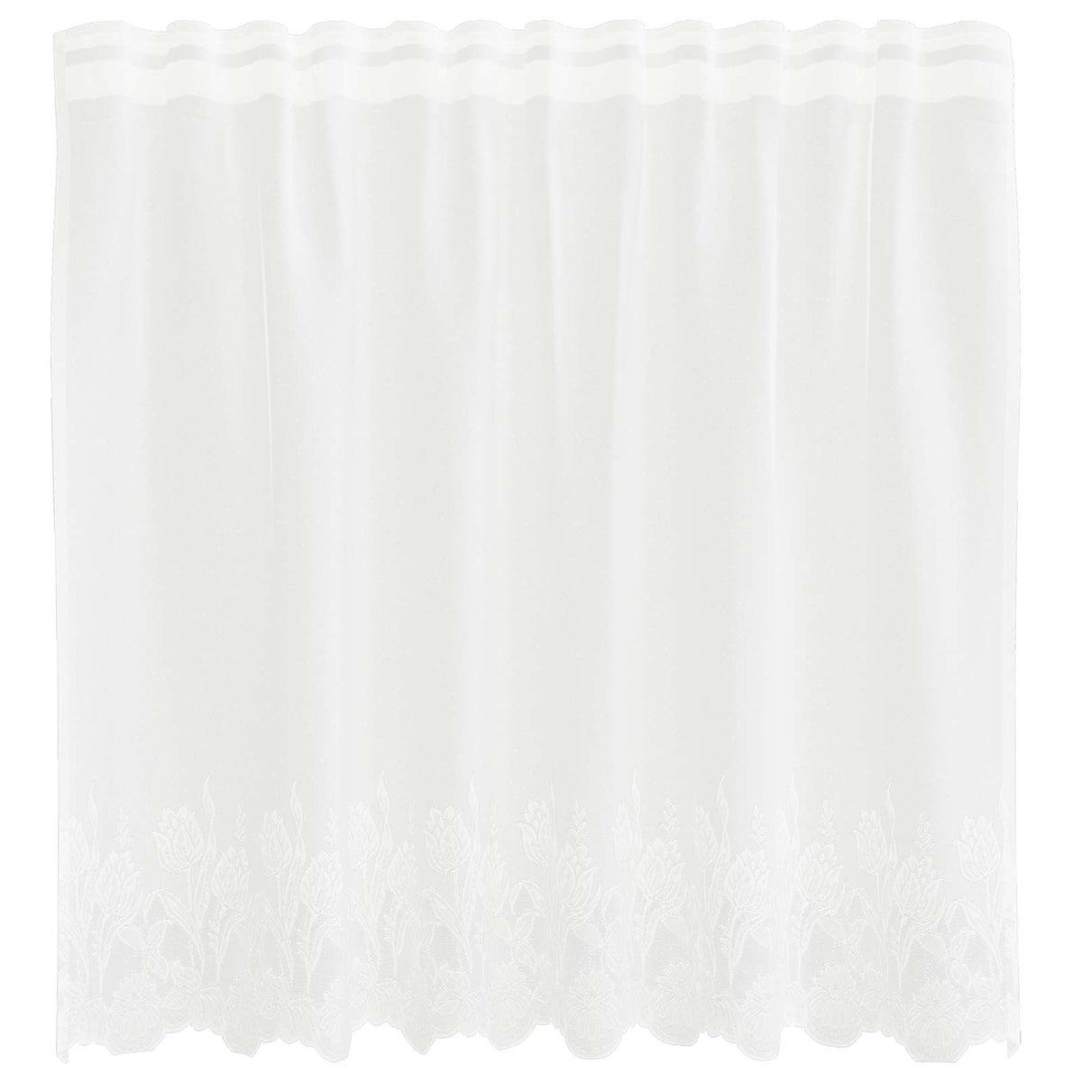 Spetsgardin Vit 80 x 150 cm Polyester