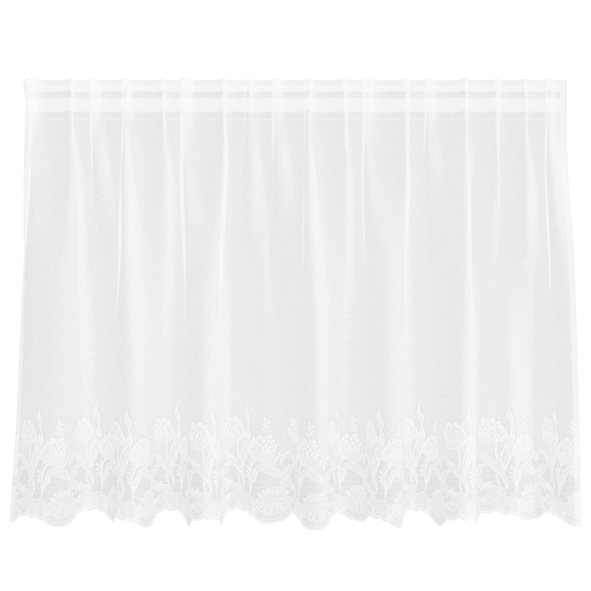 Spetsgardin Vit 200 x 120 cm Polyester