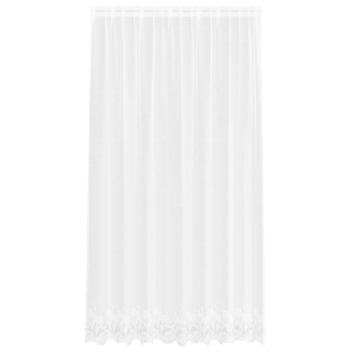Spetsgardin Vit 245 x 200 cm Polyester