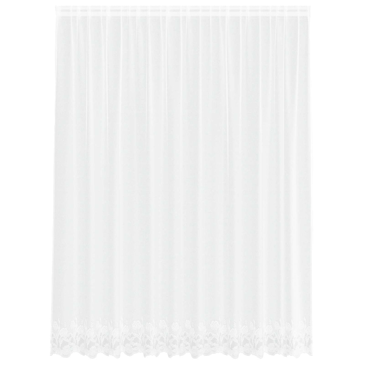 Spetsgardin Vit 300 x 245 cm Polyester