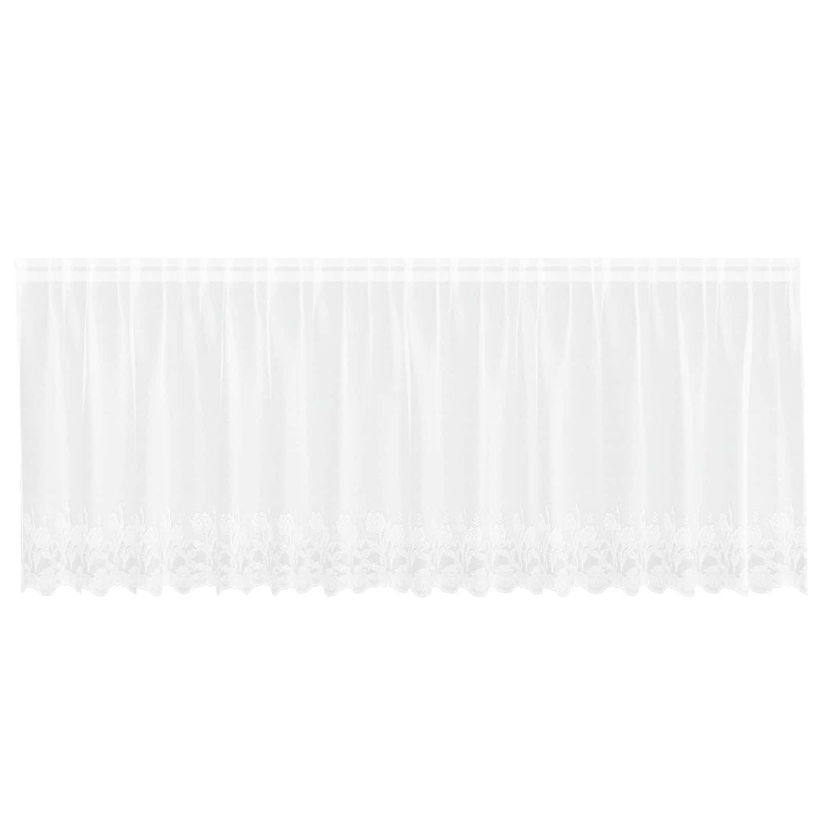Spetsgardin Vit 120 x 400 cm Polyester
