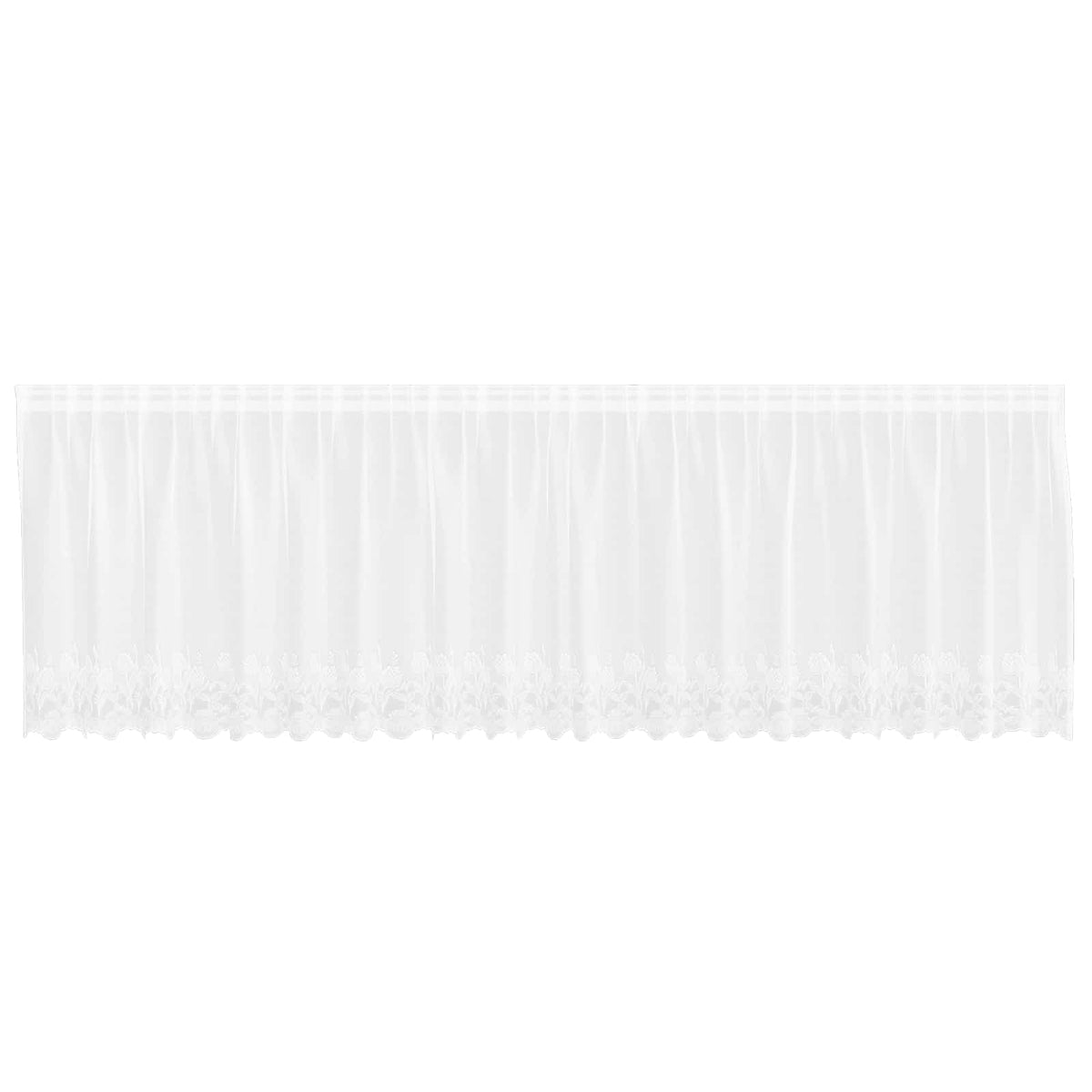 Spetsgardin Vit 500 x 120 cm Polyester