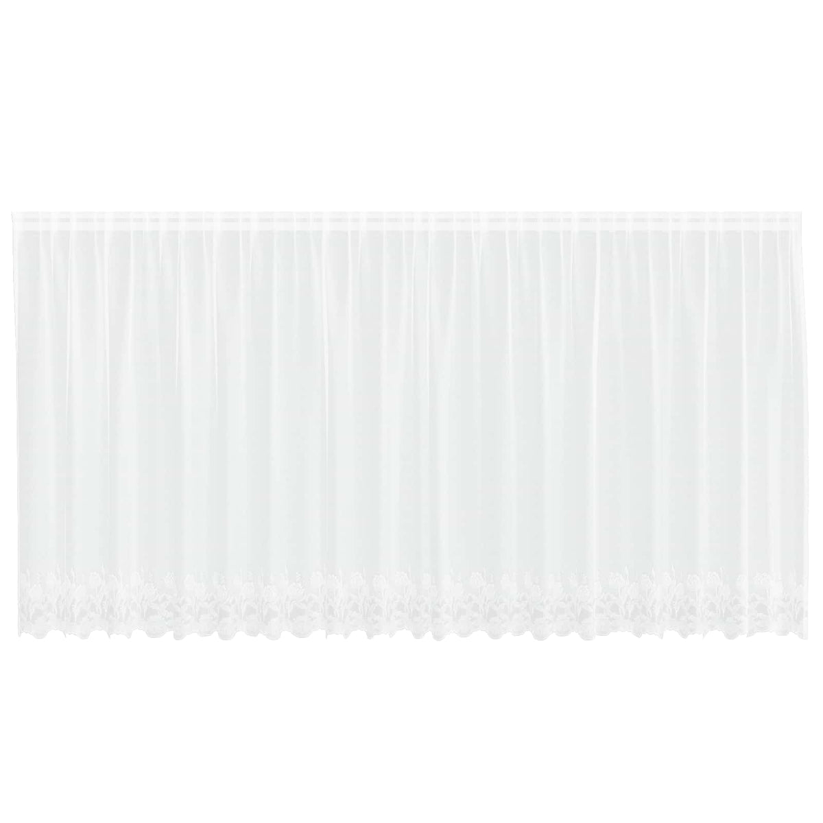 Spetsgardin Vit 140 x 500 cm Polyester