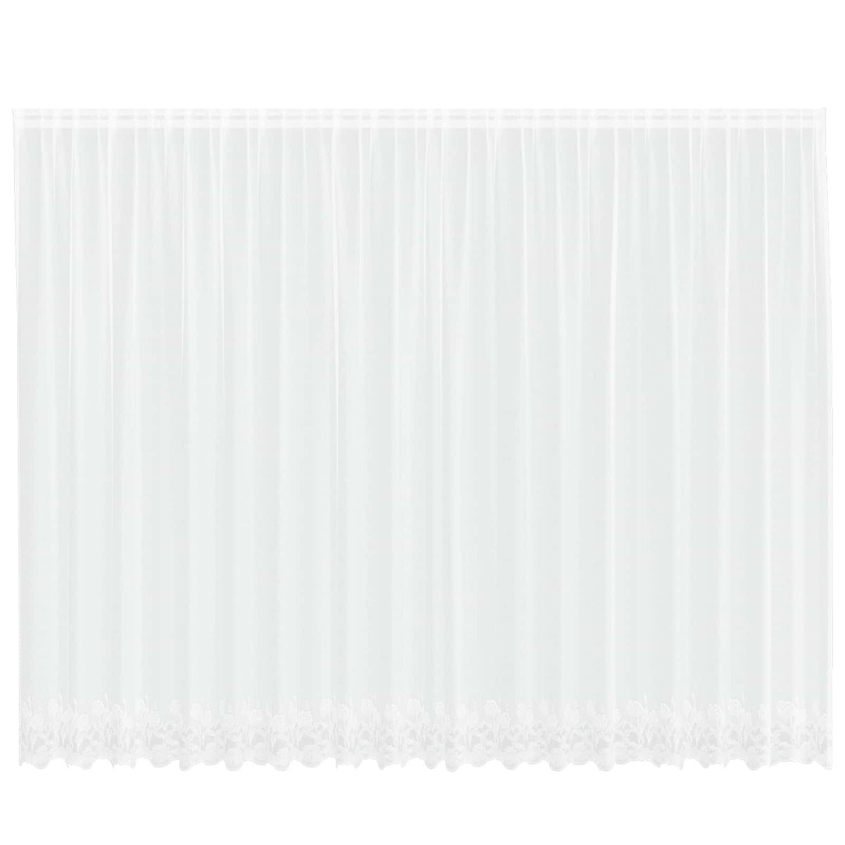Spetsgardin Vit 200 x 500 cm Polyester