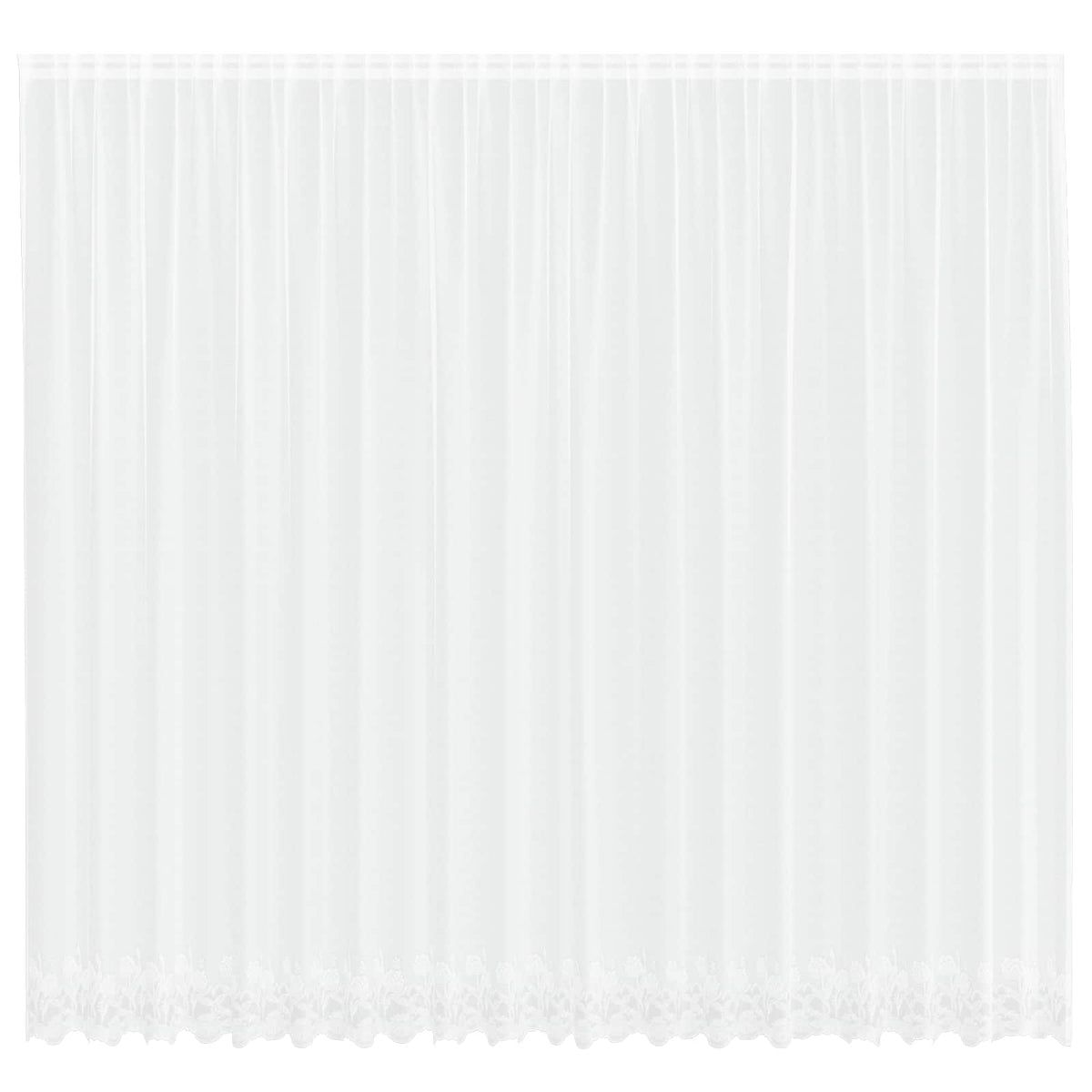 Spetsgardin Vit 260 x 500 cm Polyester