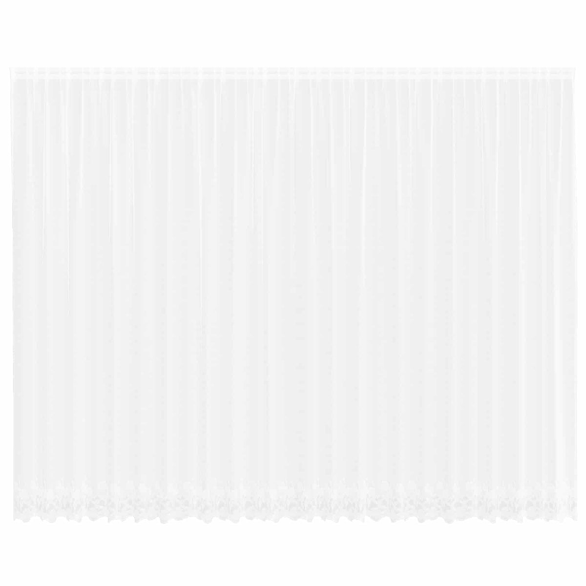 Spetsgardin Vit 300 x 600 cm Polyester