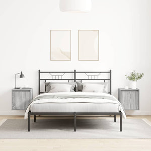 Väggmonterade sängskåp 2 st grå sonoma 38x34x40 cm