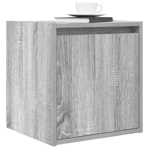 Väggmonterade sängskåp 2 st grå sonoma 38x34x40 cm