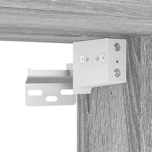 Vägghängt sängbord grå sonoma 38x34x40 cm