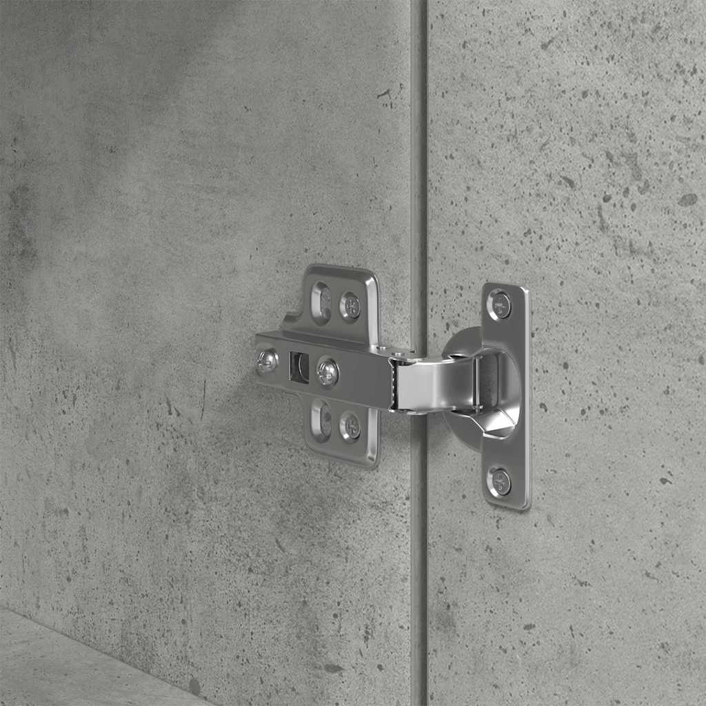 Sängbord betonggrå 39x35x65 cm konstruerat trä