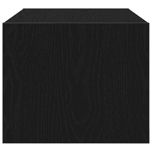 TV-bänkar 2 st svart ek 60x31x25,5 cm konstruerat trä