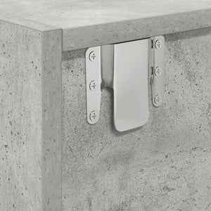 TV-bänk betonggrå 80x31x25,5 cm konstruerat trä