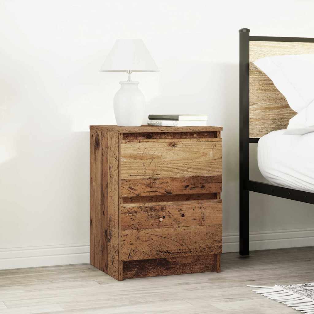 TV-bänk gammalt trä 40x35x54 cm konstruerat trä