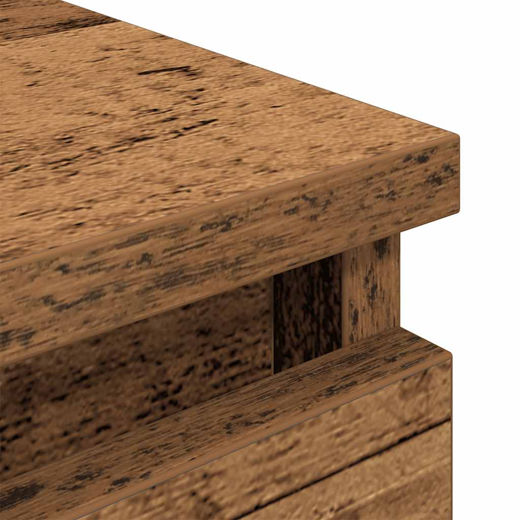 TV-bänk gammalt trä 40x35x54 cm konstruerat trä