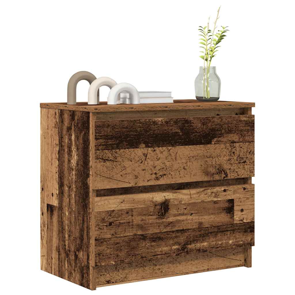 TV-bänk gammalt trä 60x35x54 cm konstruerat trä