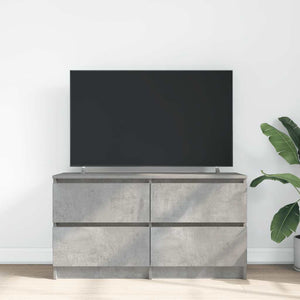 TV-bänk betonggrå 100x35x54 cm konstruerat trä