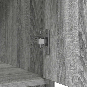 Skänk med lådor och dörrar grå sonoma 70,5x34x74,5 cm