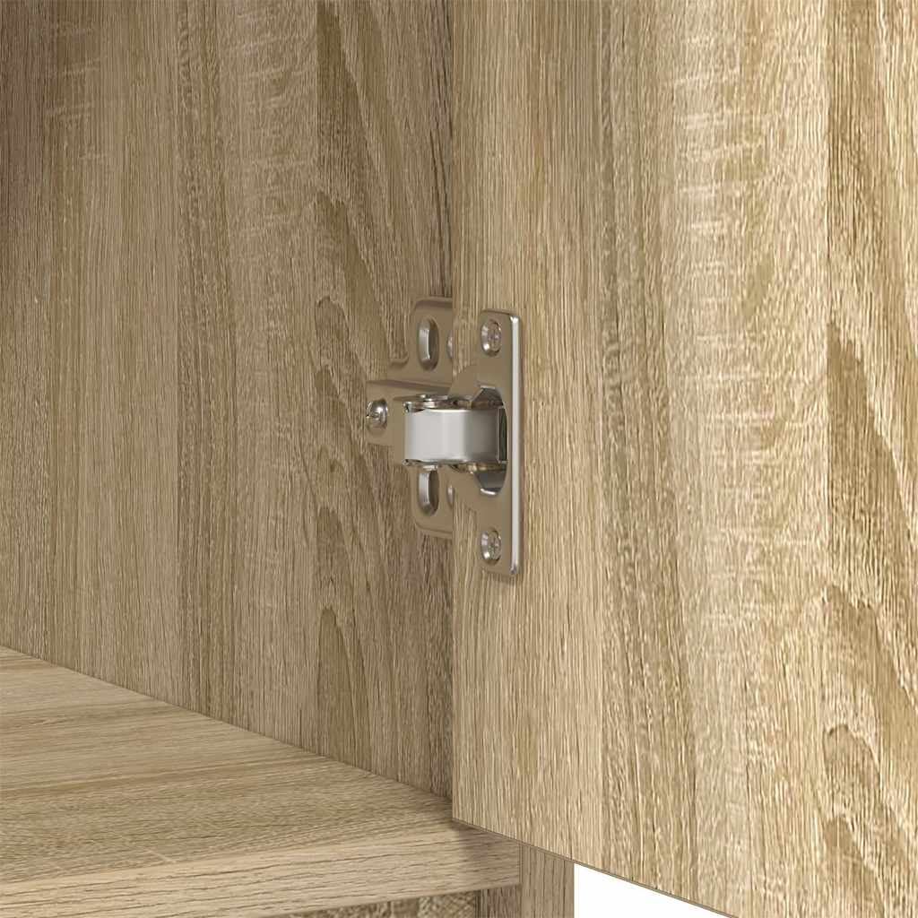 Skänk med lådor och dörrar sonoma ek 73x31x90 cm