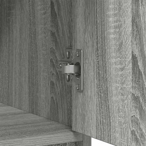 Skänk med lådor och dörrar grå sonoma 73x31x90 cm