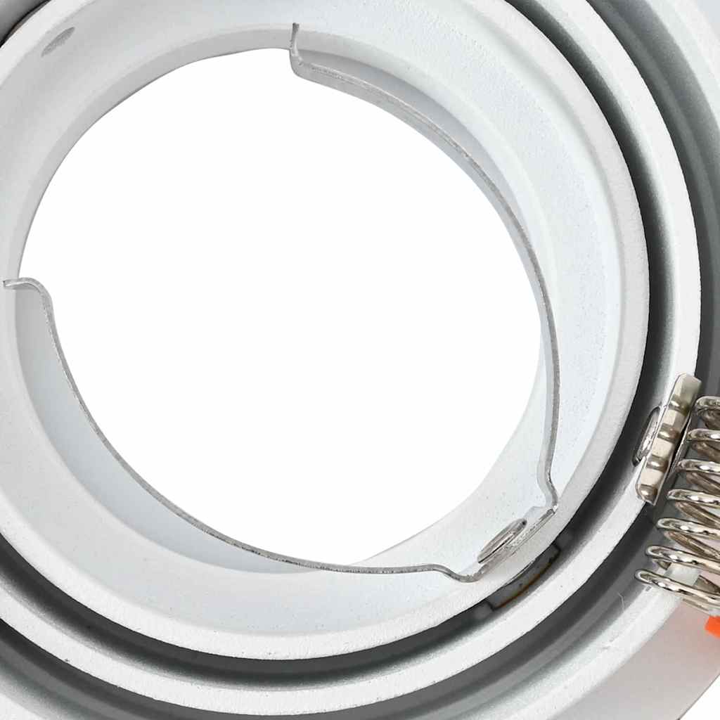 Spotlight 6 pcs Vit 9 x 9 x 2 cm Aluminium