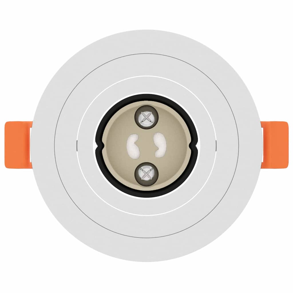 Spotlight 6 pcs Vit 9 x 9 x 2 cm Aluminium