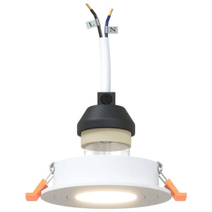 Spotlight 6 pcs Vit 9 x 9 x 2 cm Aluminium