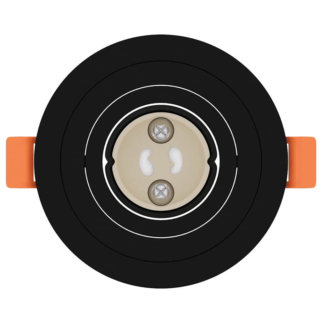 Spotlight 6 pcs Svart 9 x 9 x 2 cm Aluminium