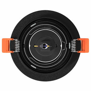 Spotlight 12 pcs Svart 9 x 9 x 2 cm Aluminium