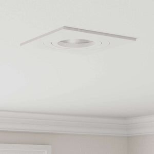 Spotlight 6 pcs Vit 9 x 9 x 2 cm Aluminium