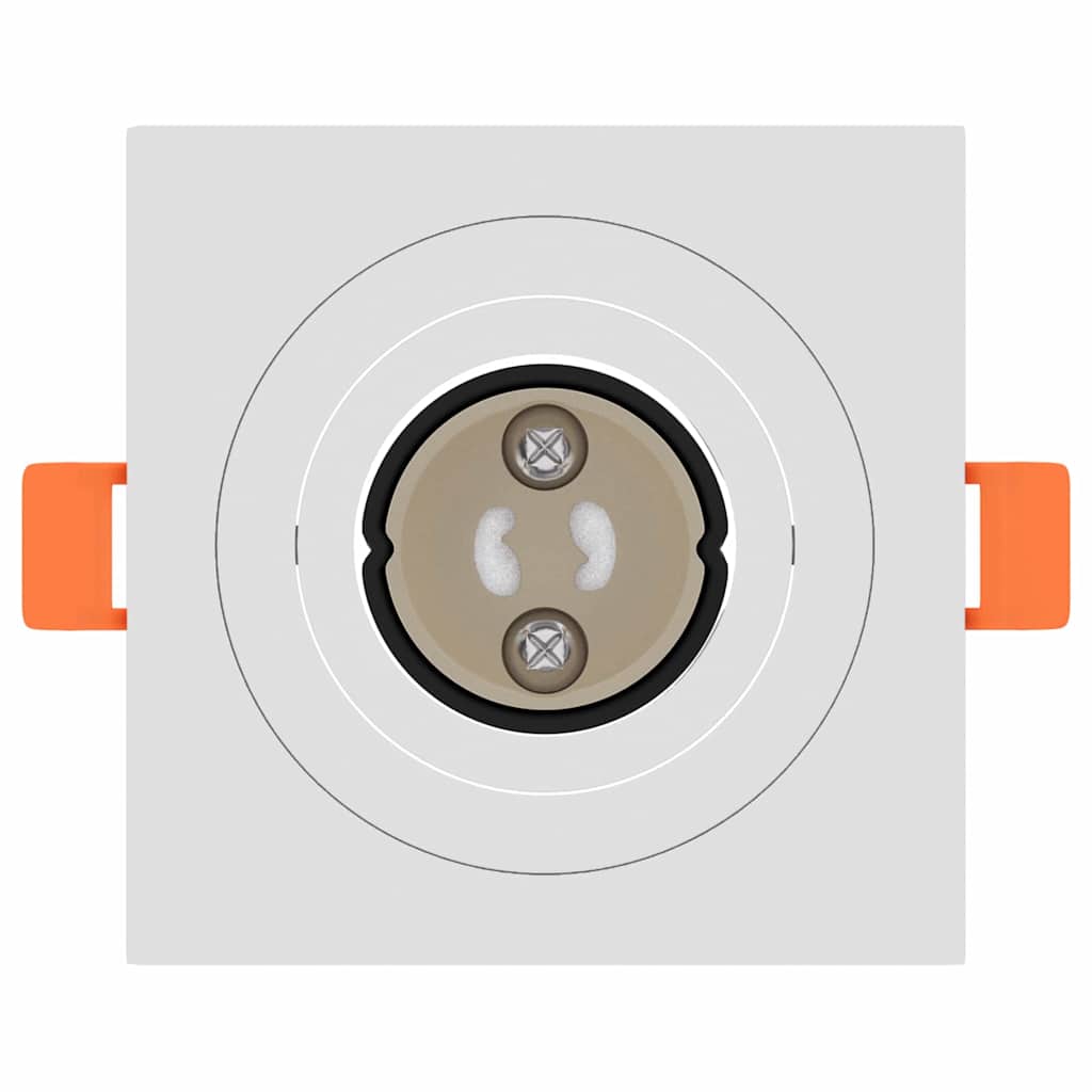 Spotlight 24 pcs Vit 9 x 9 x 2 cm Aluminium