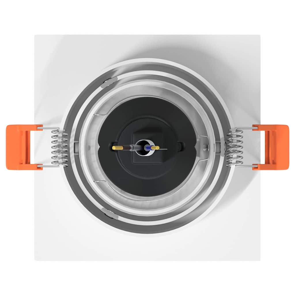 Spotlight 24 pcs Vit 9 x 9 x 2 cm Aluminium