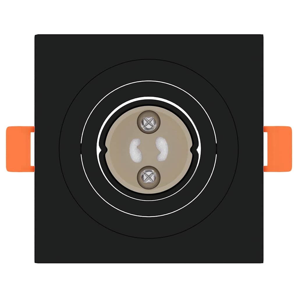 Spotlight 24 pcs Svart 9 x 9 x 2 cm Aluminium